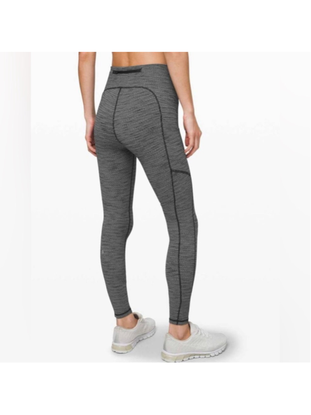 Lululemon Women's Speed Up Full-On Luxtreme Leggings Heathered Black Size 8 - Picture 2 of 12